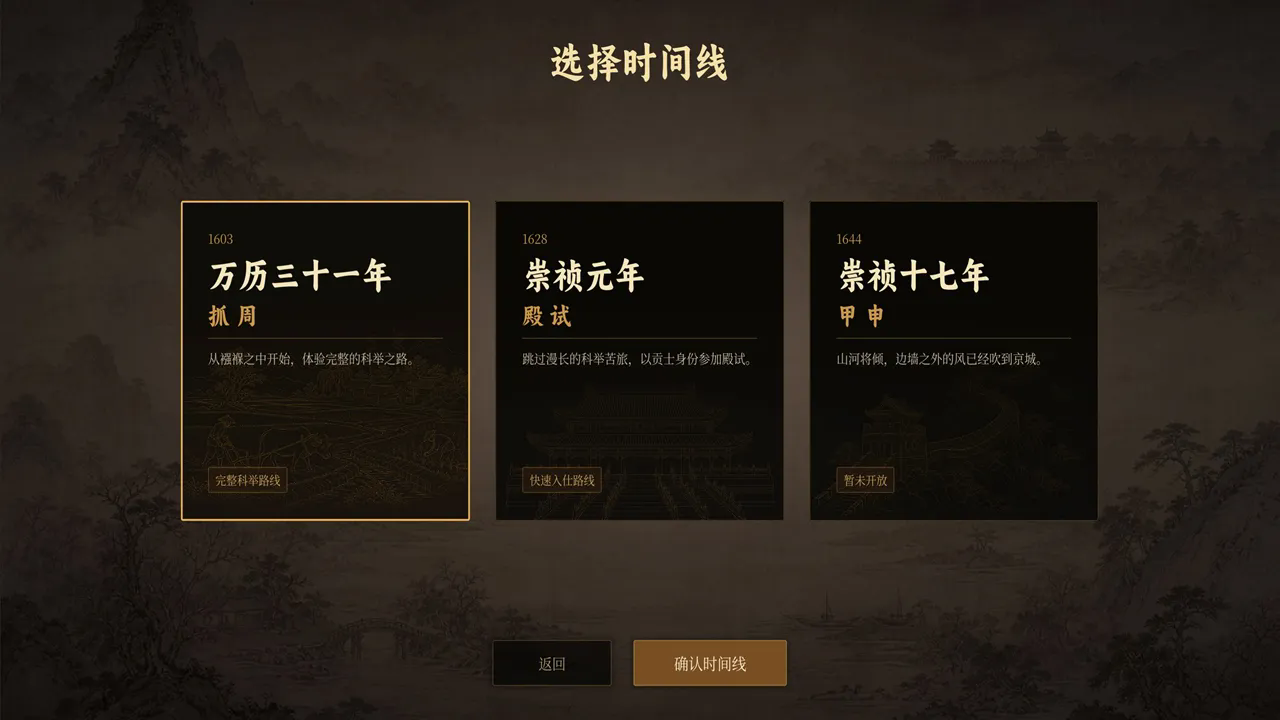 崇祯直聘明末官场沉浮模拟器手机版下载 第3张图片